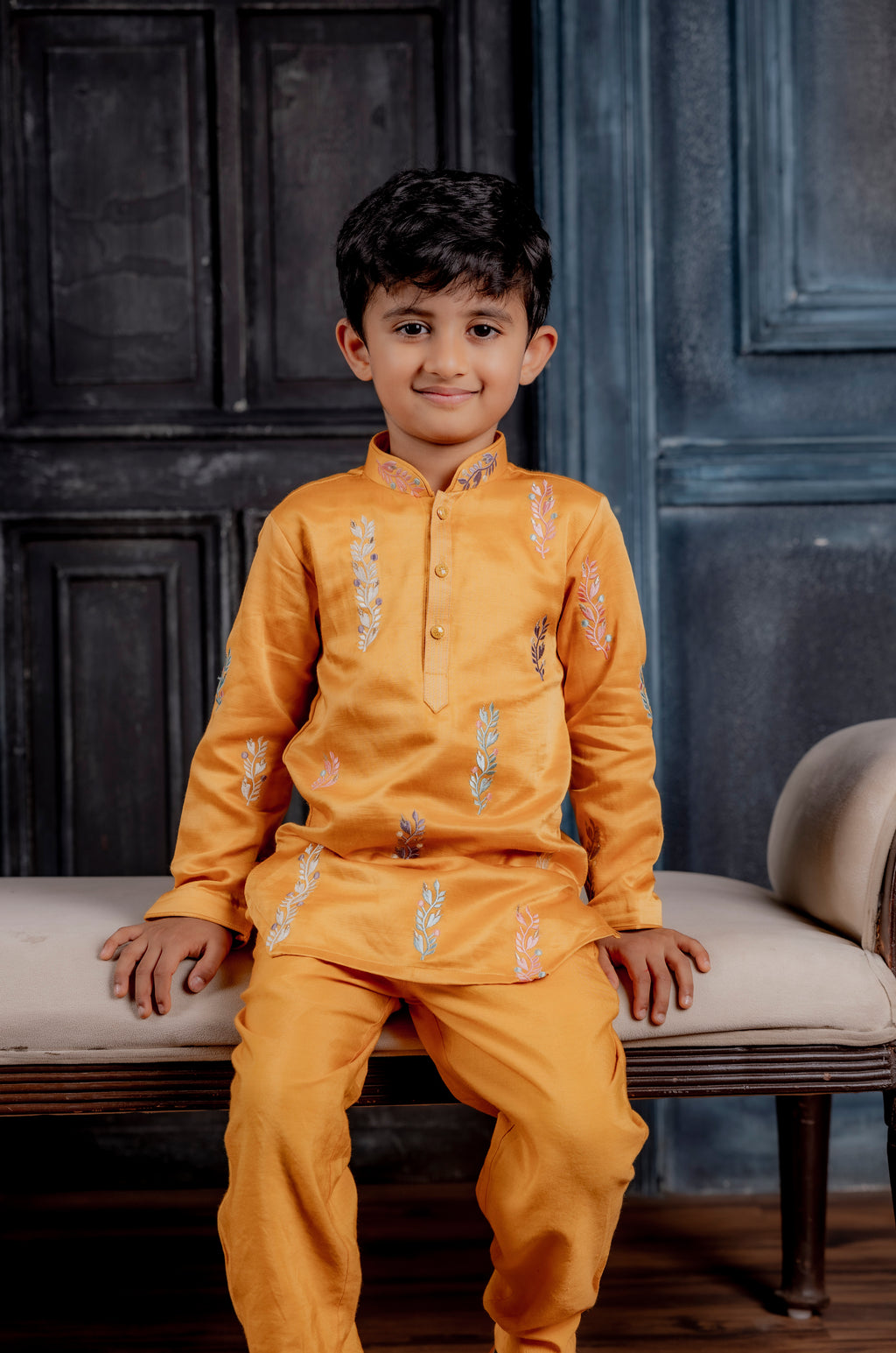 MUSTERD SILK KURTA