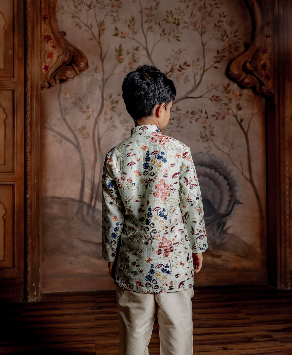 PRINTED FRONT OPEN KURTA