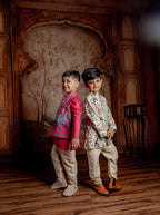 PRINTED FRONT OPEN KURTA