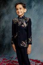 NAVY BLUE JODHPURI WITH EMBROIDERY