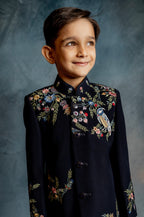 NAVY BLUE JODHPURI WITH EMBROIDERY