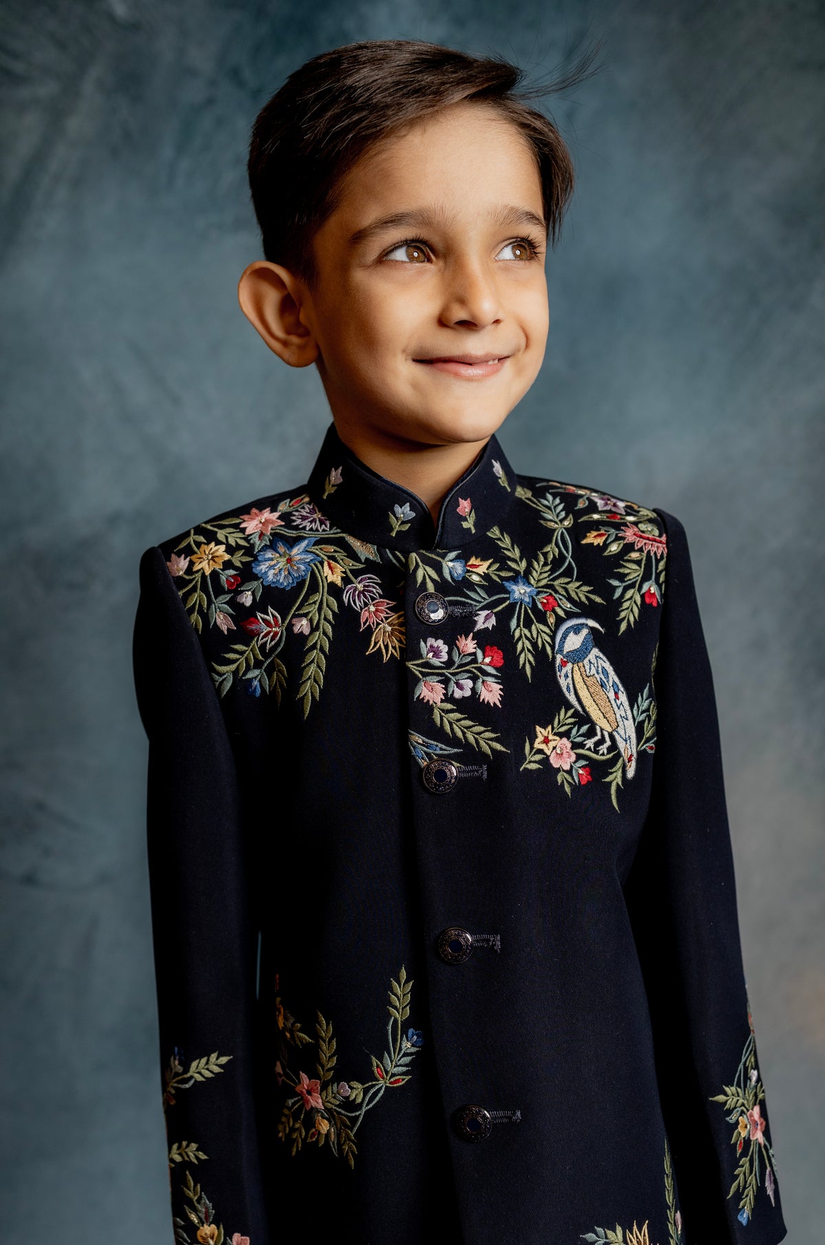 NAVY BLUE JODHPURI WITH EMBROIDERY