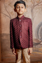 MAROON SILK JODHPURI